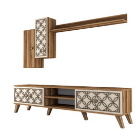 Hanah Home Unidad de TV Class S Nogal y Crema